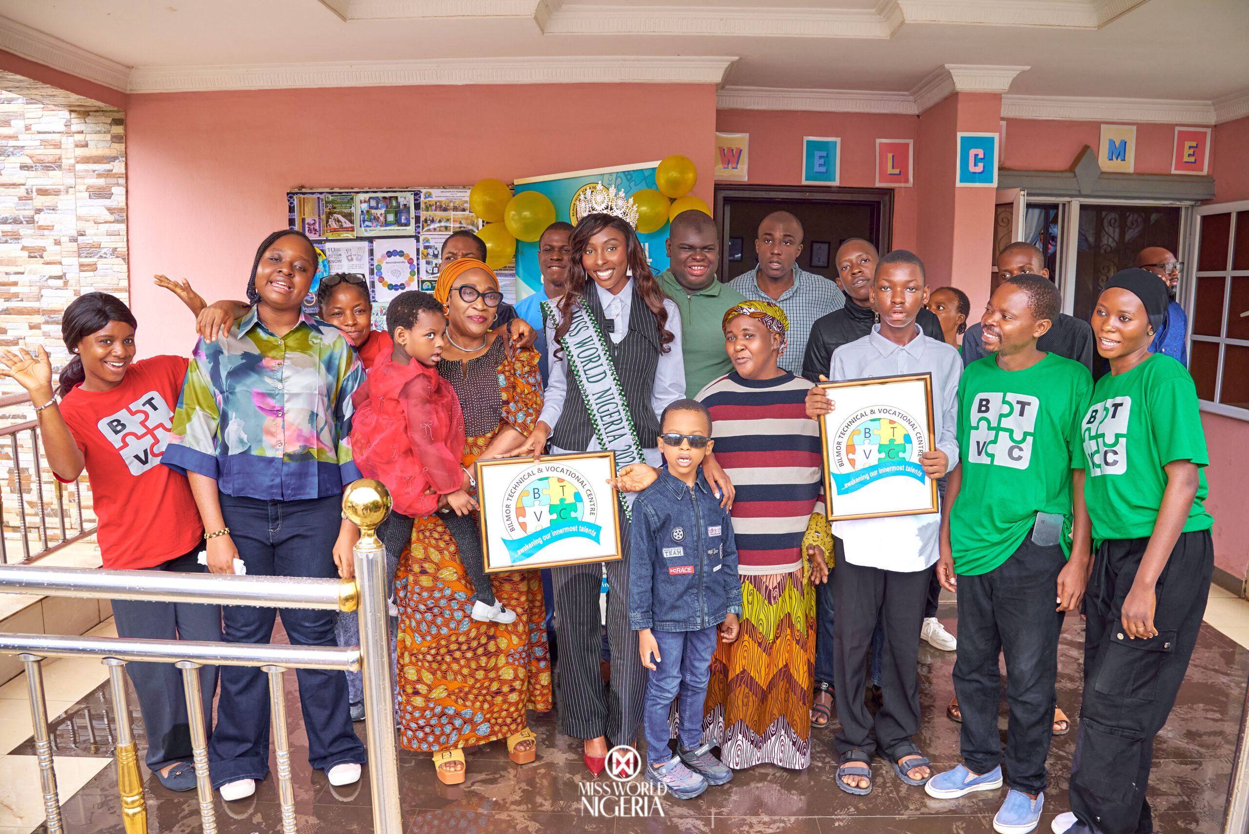 Queen Soye engaging with children through the Beyond Label Initiative