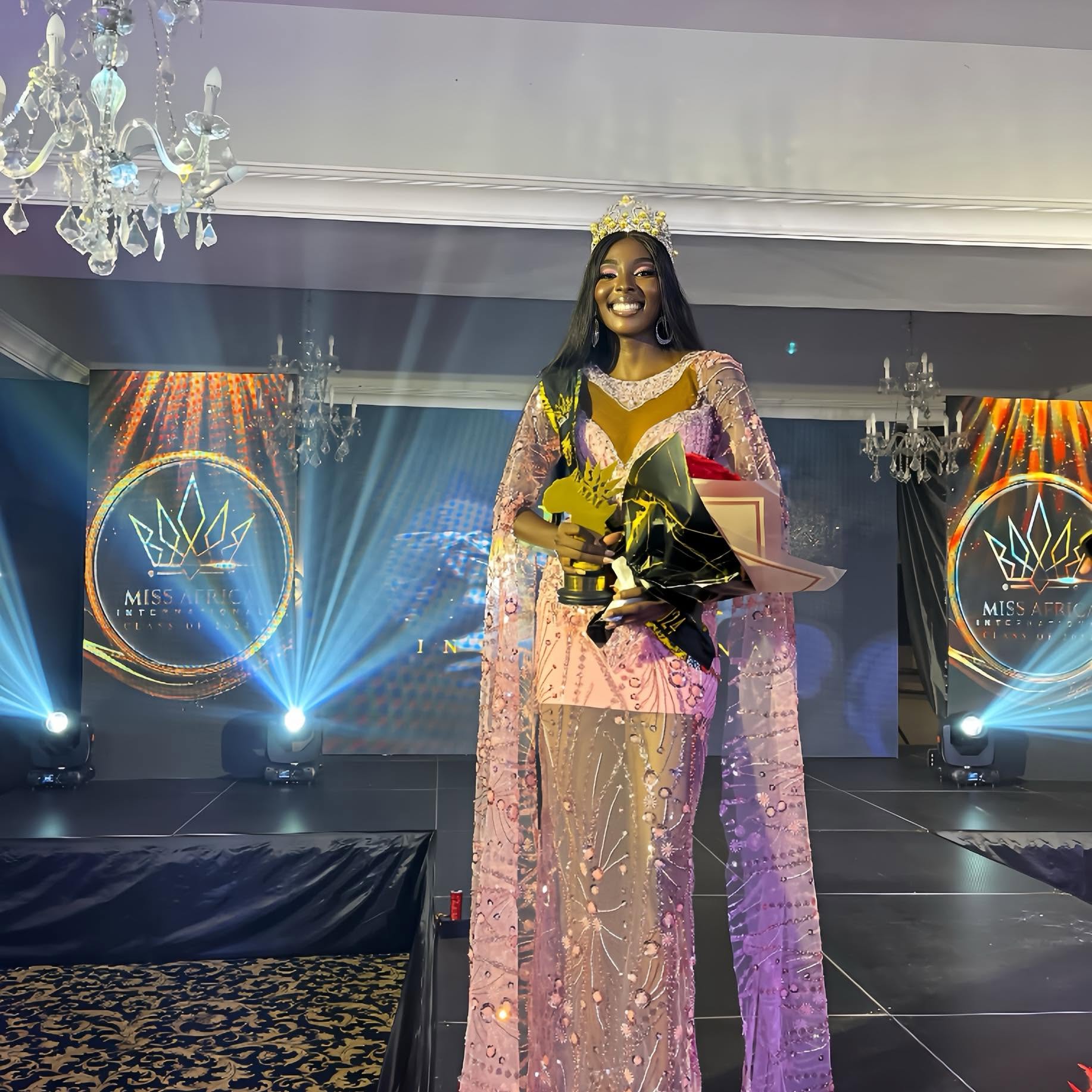 Tamunosoye Karibi-George at the Miss Africa Pageant 2024, Accra Ghana