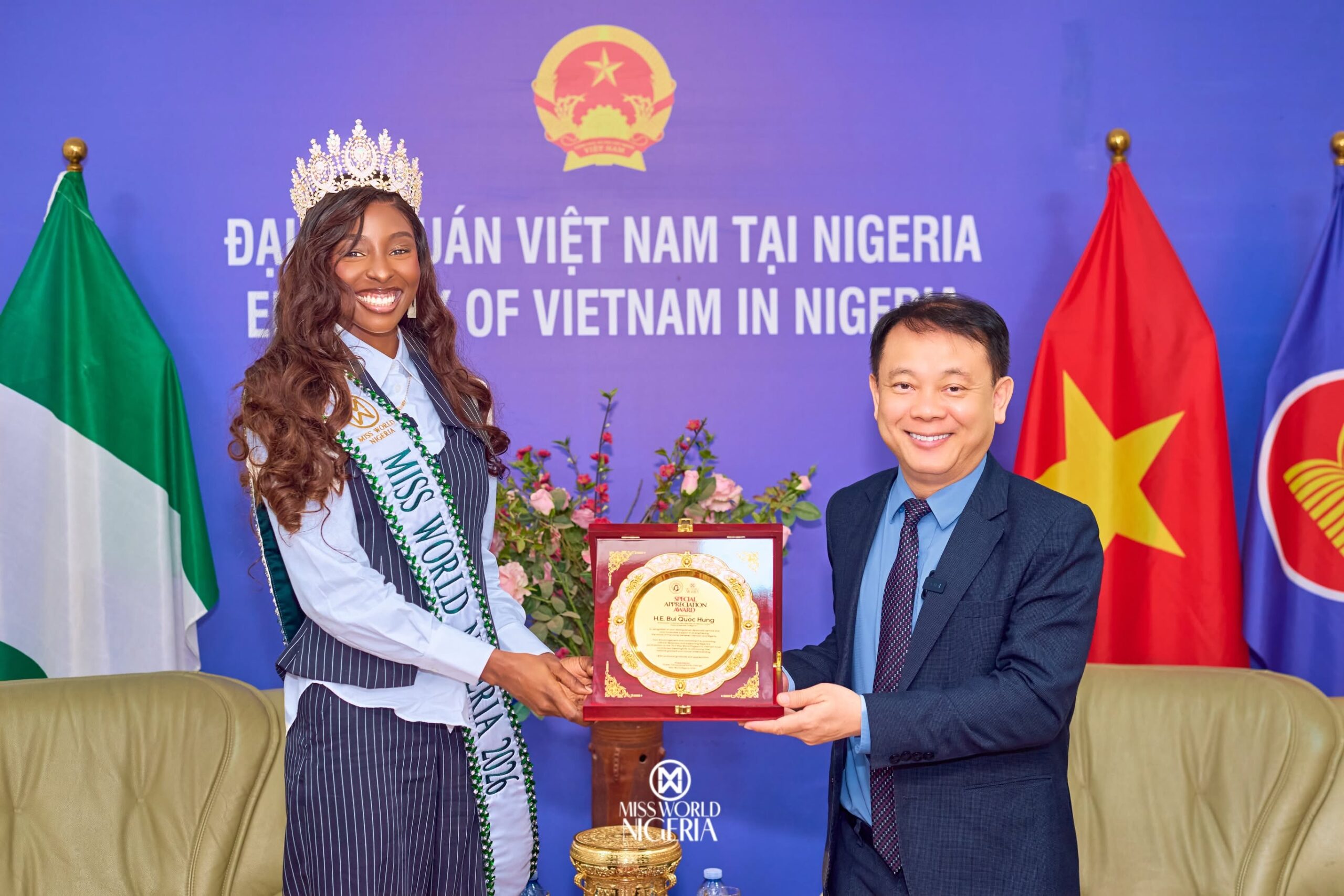 Queen Soye preparing to represent Nigeria at the 73rd Miss World Pageant