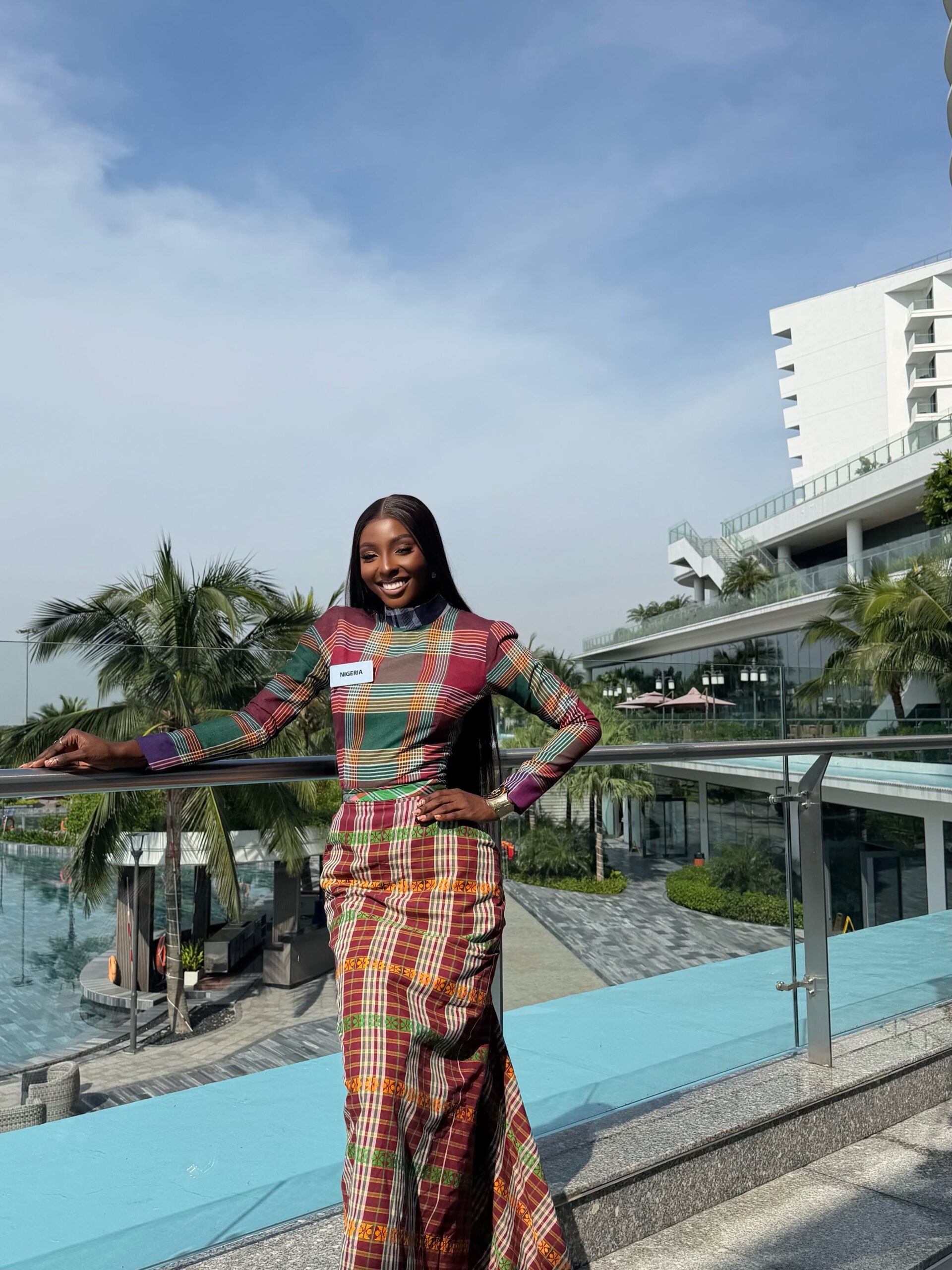 Close-up of Queen Soye's Ikwere-inspired fashion design details