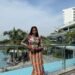 Queen Soye in an Ikwere-inspired contemporary fashion look at the Miss World Festival
