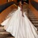 Queen Soye on the Top Model stage in a wedding-inspired ball gown