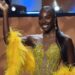 Queen Soye on the Top Model Final stage, sparkle gown