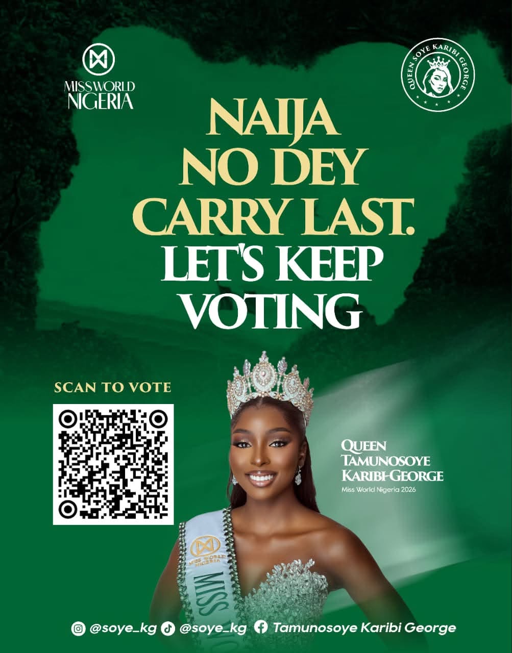 Queen Soye rallying supporters ahead of her performance