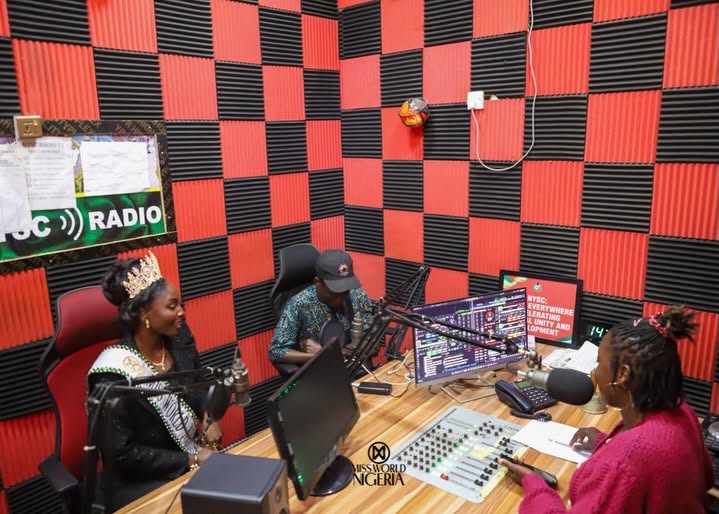 Queen Soye at the NYSC Radio Station