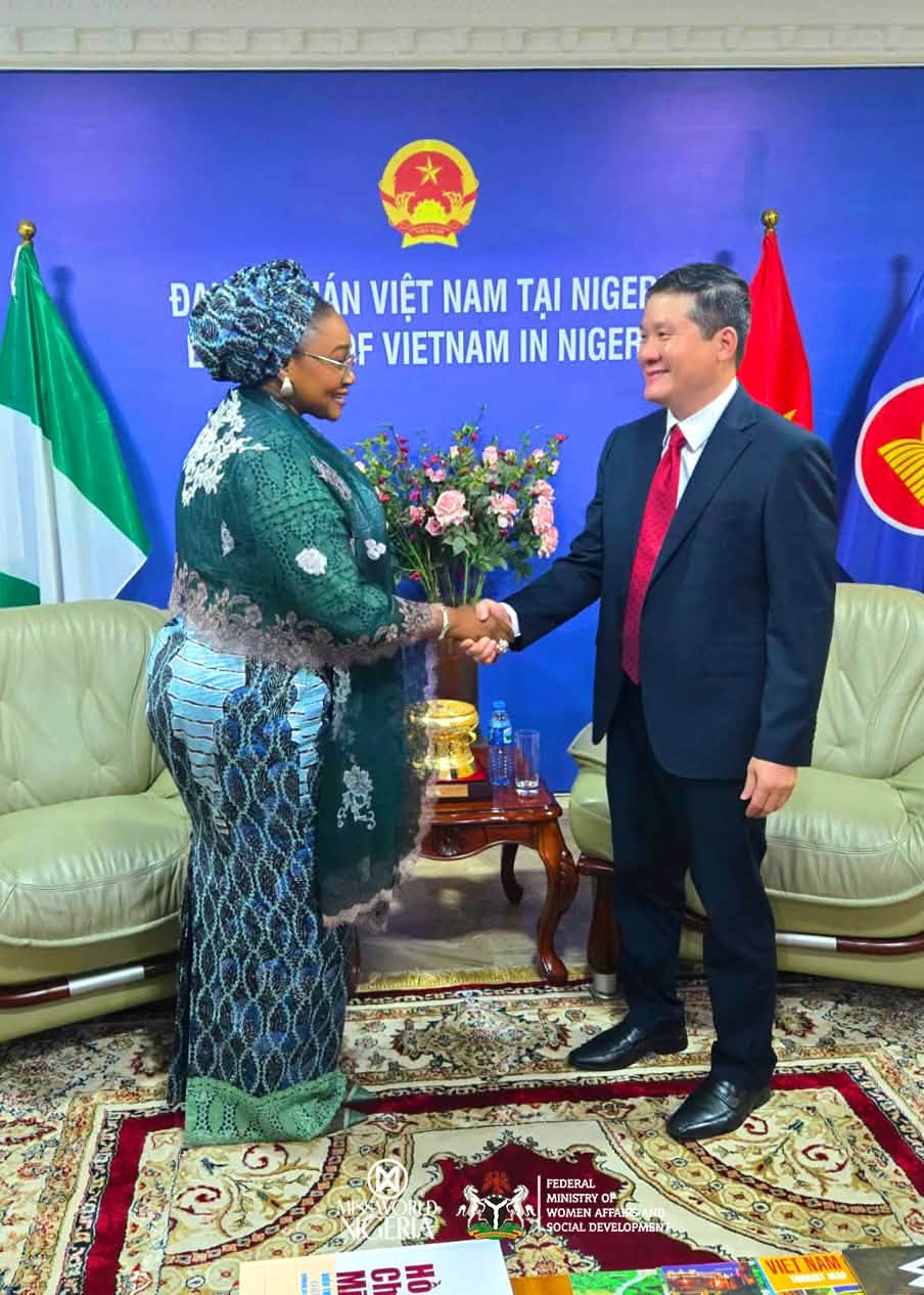 Diplomatic meeting between Nigerian and Vietnamese officials