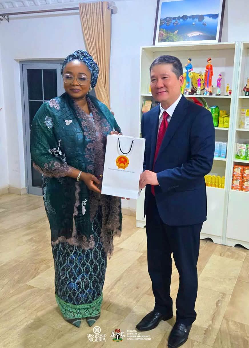 Diplomatic meeting between Nigerian and Vietnamese officials